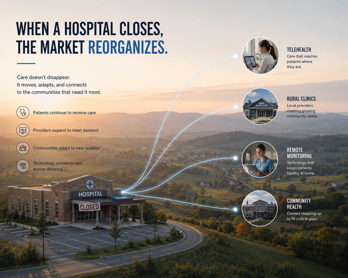 The Rural Hospital Closure Wave Is Accelerating -- and the Vendor Opportunity in Its Wake Is Larger Than Anyone Has Mapped