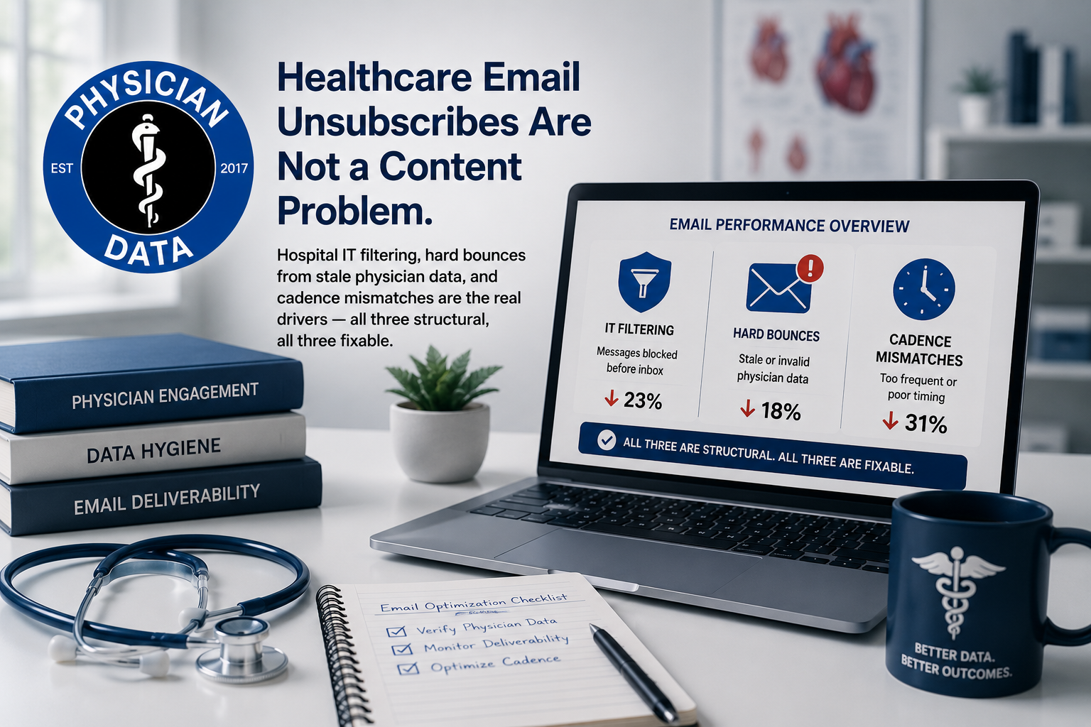 Healthcare Email Marketing Has the Highest Unsubscribe Rate of Any B2B Vertical, and the Reason Is Almost Never the Content